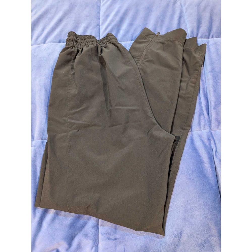 Nike Joggers Women Medium Black Activewear Tapered Zip Pocket Pants